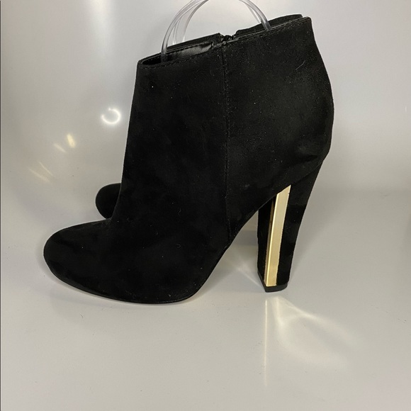 Call It Spring Black Suede Booties - Size 7 - Picture 3 of 6